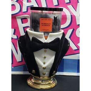 BBW Headless Butler Bow Tie Bust Candle Pedestal / Holder Home Fragrance Decor